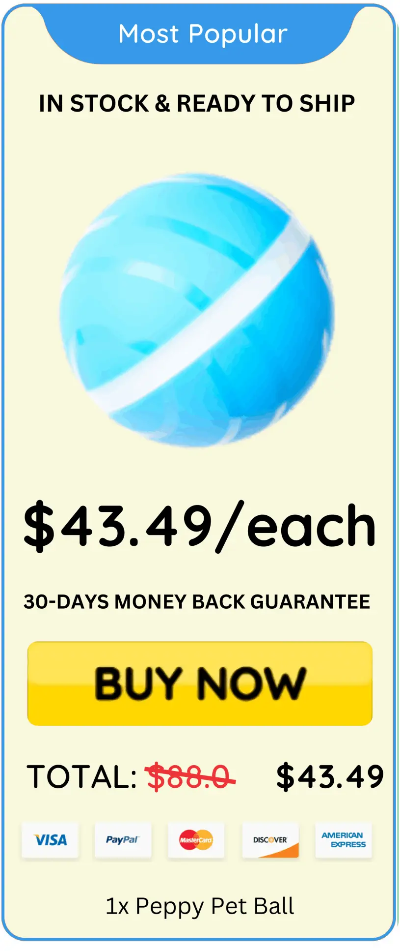 Peppy Pet Ball price offer