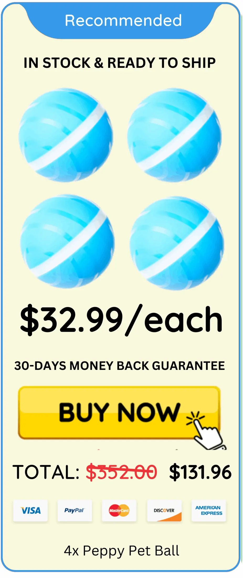 Peppy Pet Ball package price
